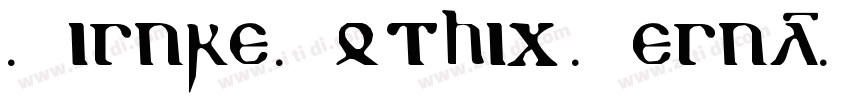 Higure Gothic  Regul字体转换